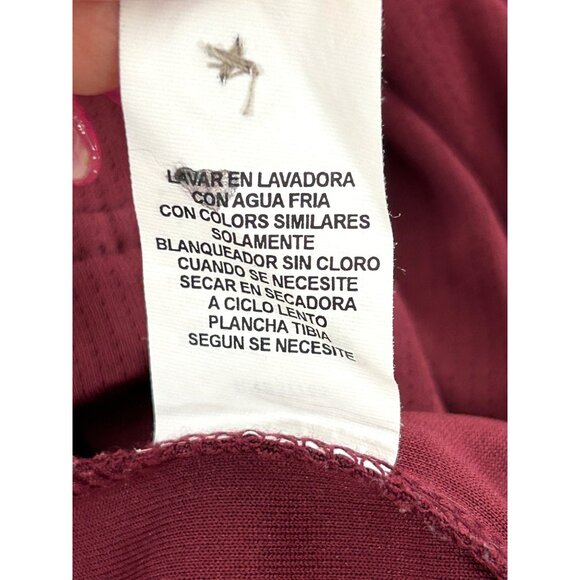 Top Flite Men's XL Golf Polo Shirt Maroon Short Sleeve Polyester 3 Button Casual - Picture 6 of 11